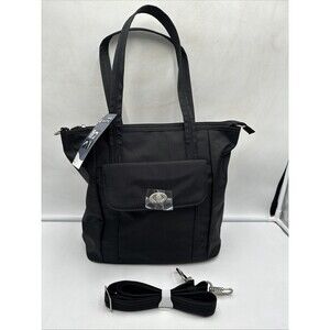 Magellan's Vault Pro RFID Tote Shoulder Crossbody Bag Travel Carry On Black  NEW